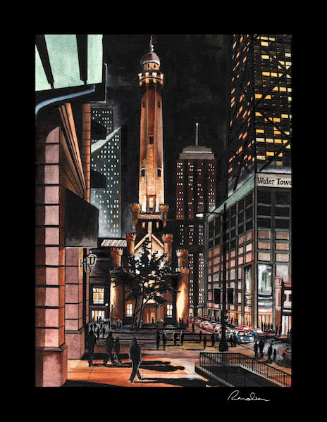 Fine Art Print by Randsom Keith Water tower